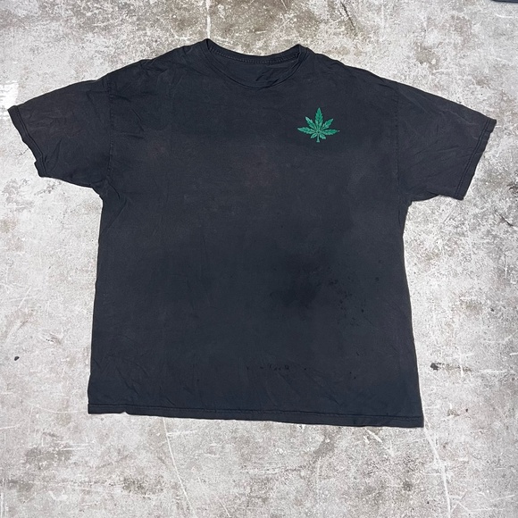 Vintage 90s UPS United Pot Smokers Men's XL Graphic T-Shirt Black High Times - Picture 2 of 5